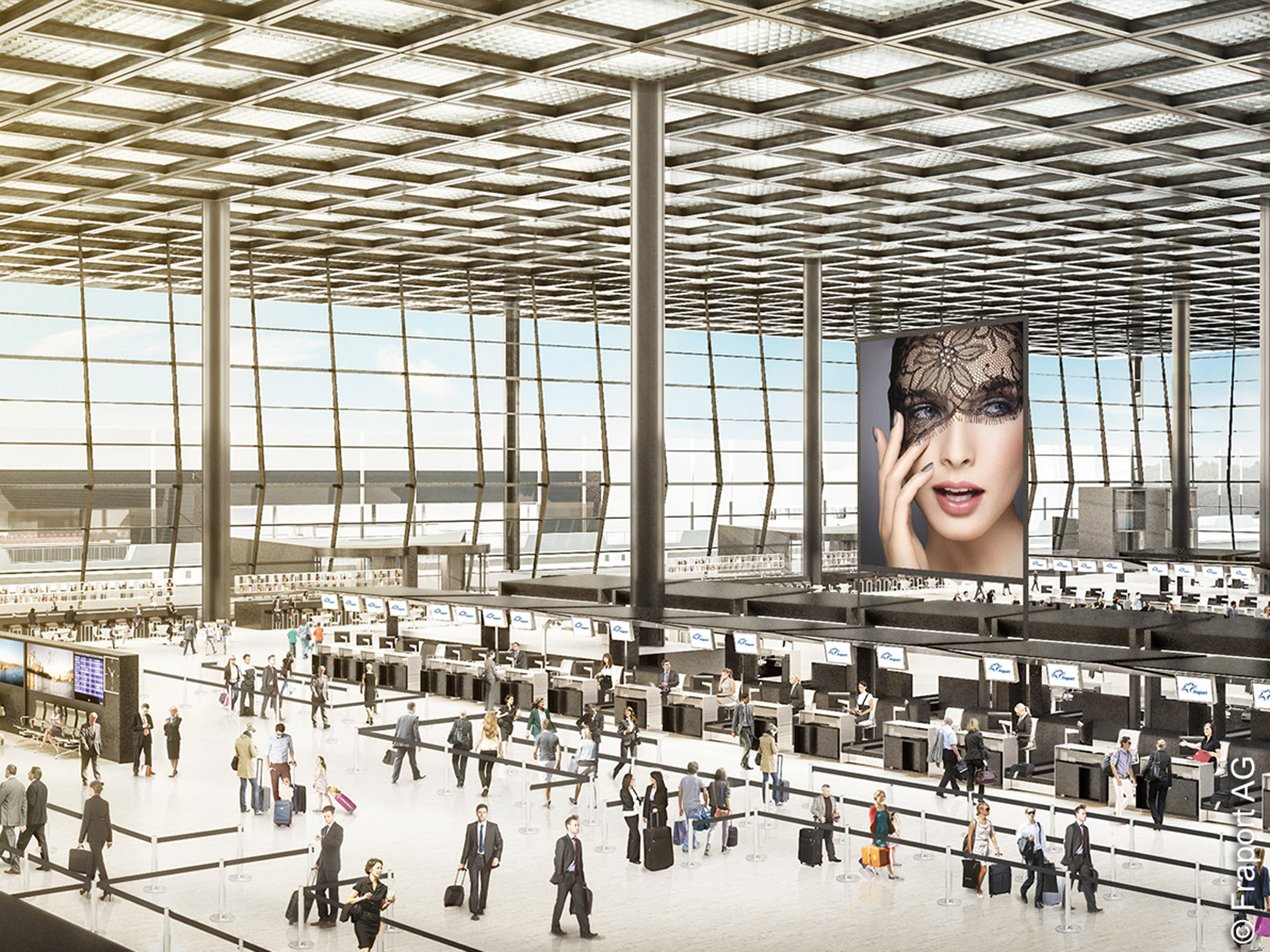 Terminal - 3 - Check - In - Frankfurt - Flughafen