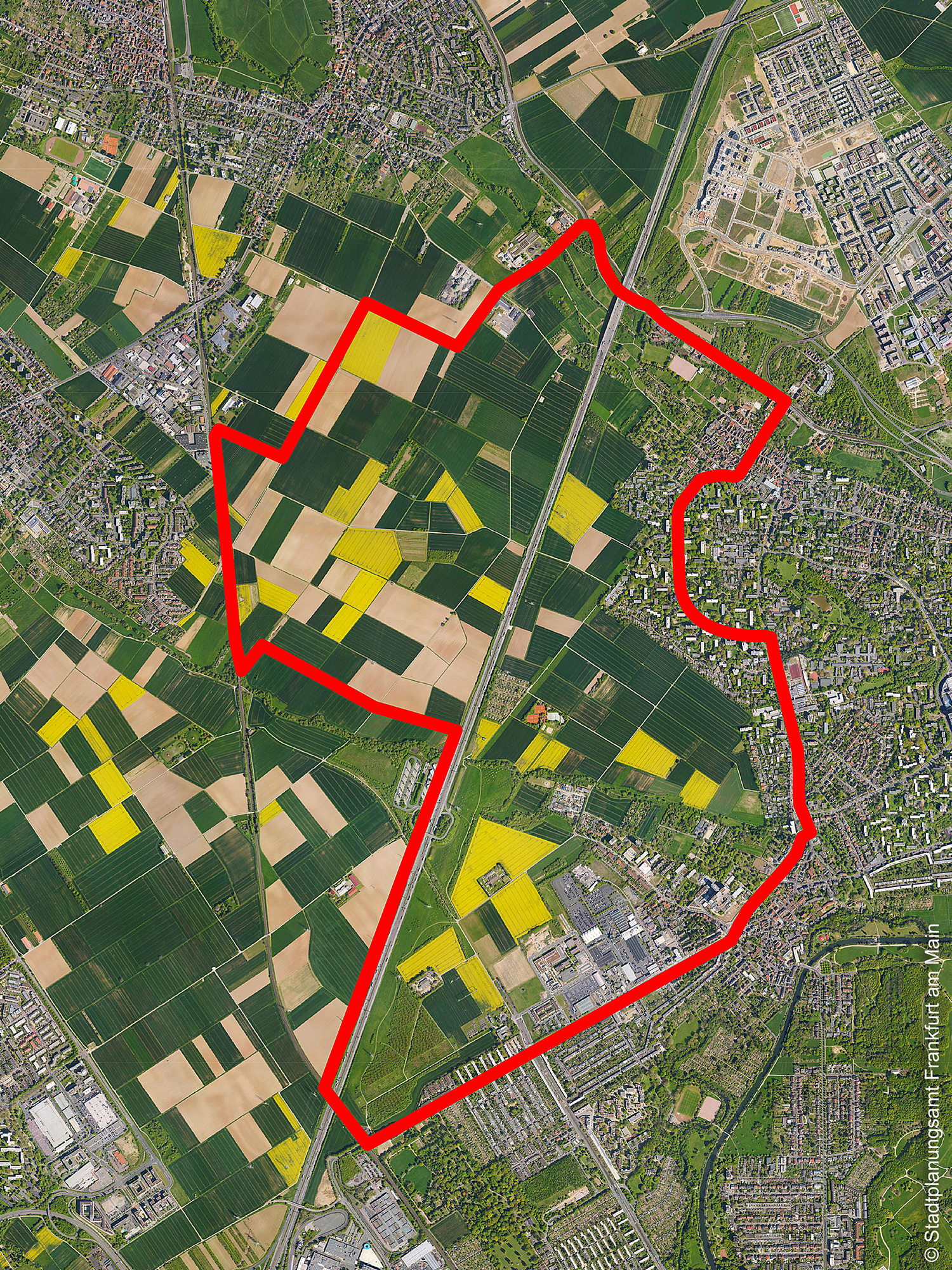 Stadtteil - der - Quartiere - Untersuchungsgebiet - Frankfurt - Nordwest