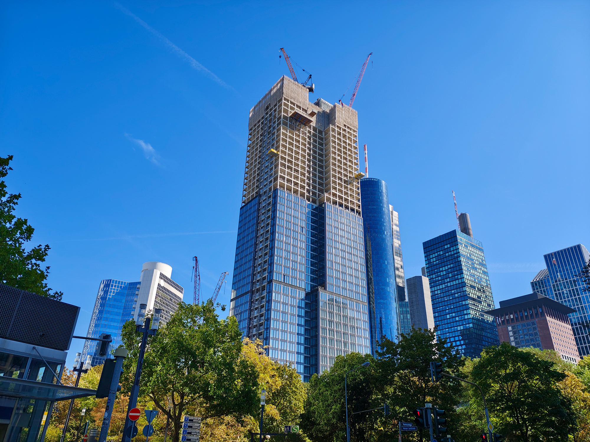 Central-Business-Tower-Baustelle-Wallanlagen CBT - Baustelle - Hochhaus - Wallanlagen